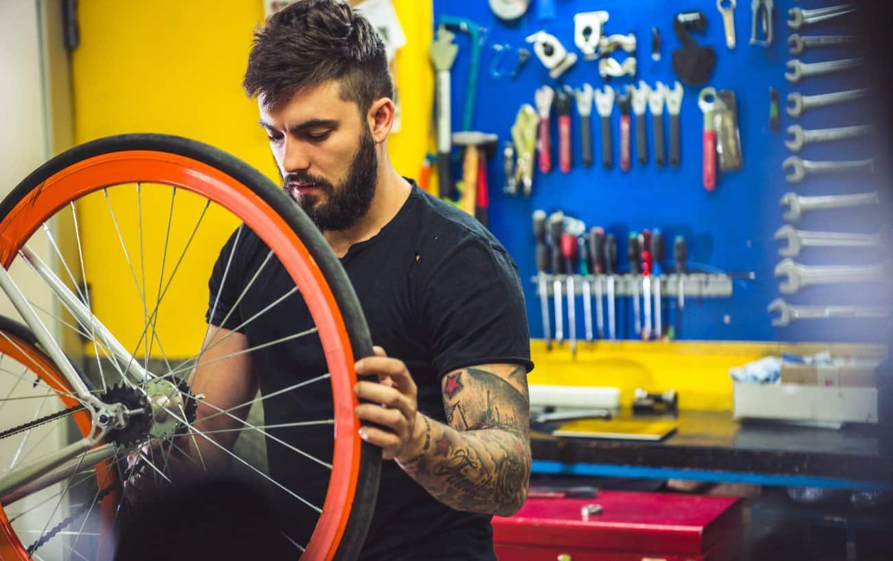 How do you discount measure bike wheel size