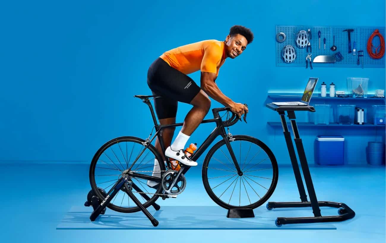 Peloton with bike trainer sale