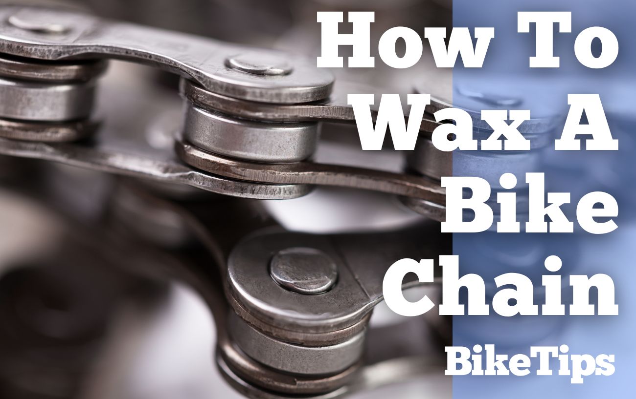 Waxing your bike chain sale