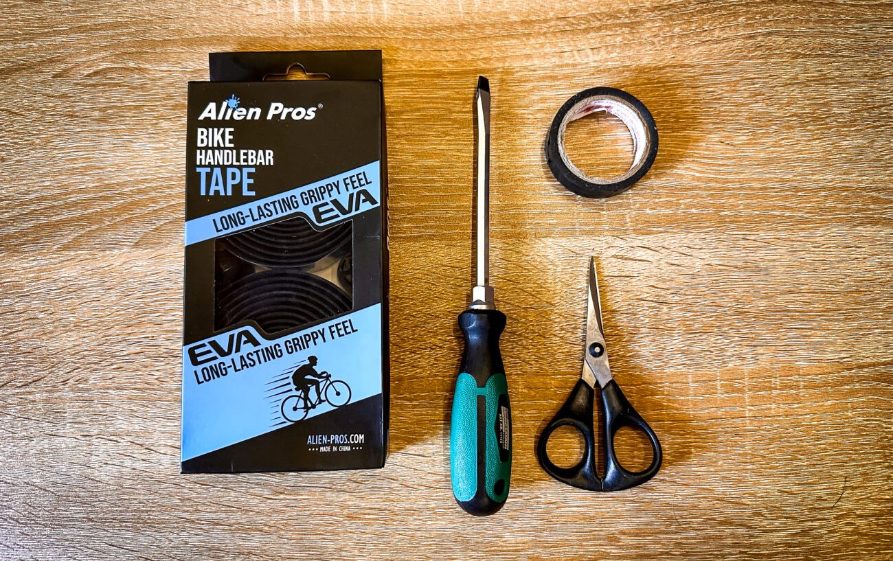 thumbnail image 2 of Alien Pros Bike Handlebar Tape PU (Set Of 2) Black - Enhance Your Bike 2 of 11