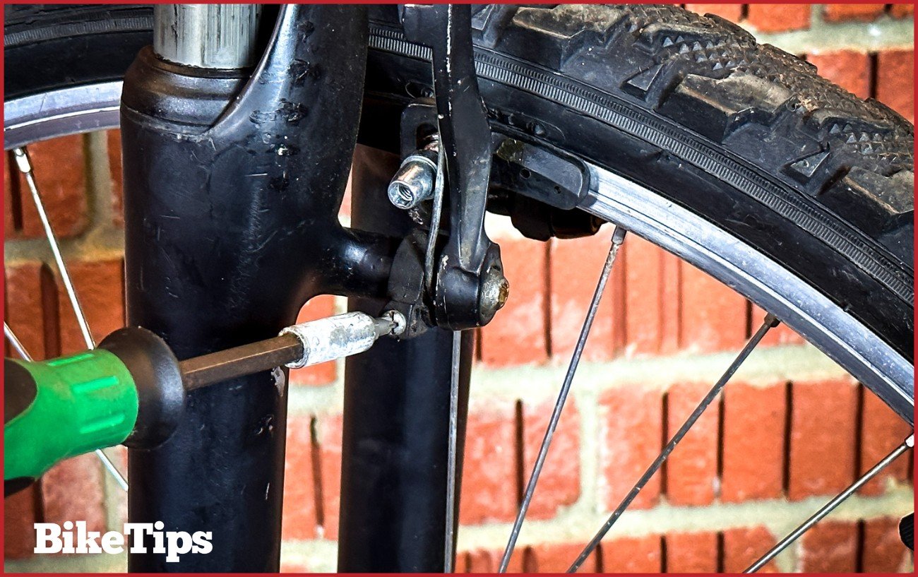 Adjusting bike brake discount pads