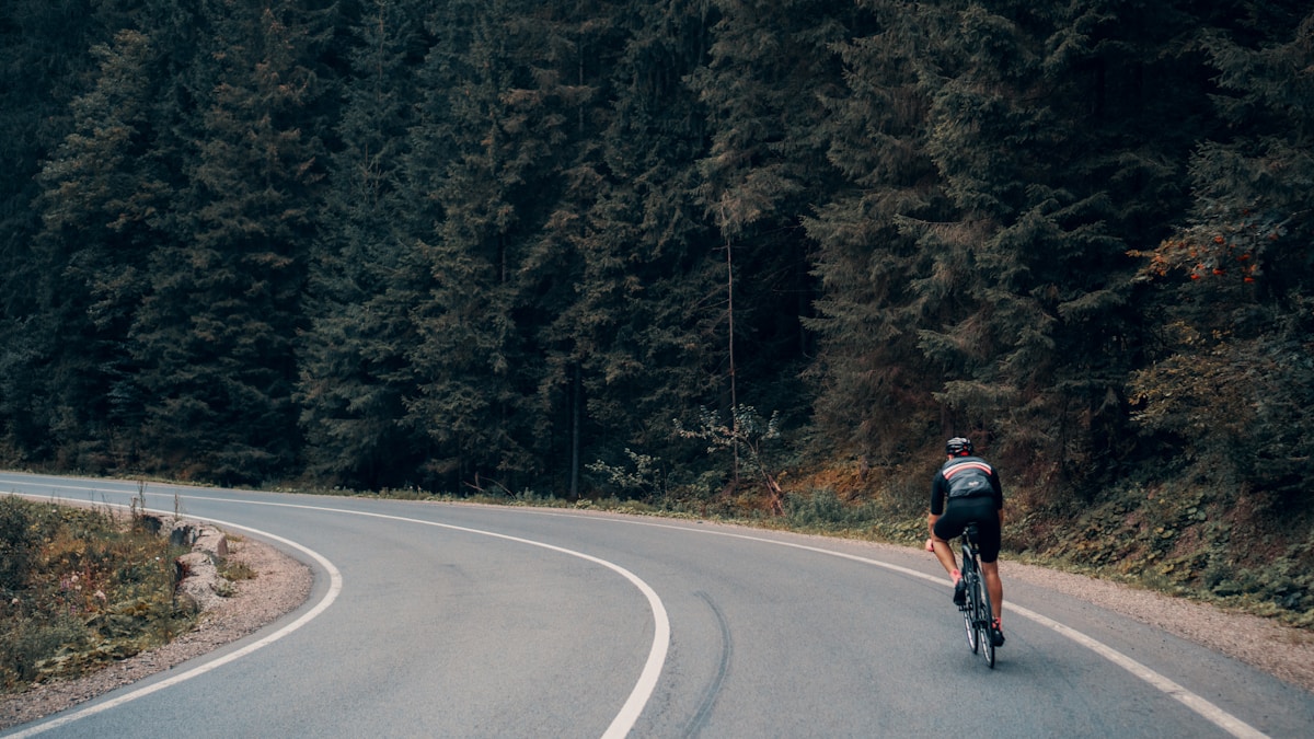 Amber Sayer 34 Cyclist on a long road ride training for a century 100 mile bike ride