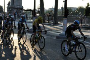 Magazine 27 Chris Froome rides in the yellow jersey at the Tour de France