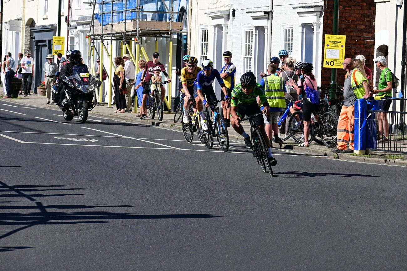 Homepage 1 Tour of Britain peloton riding a stage of the men's race in Britain